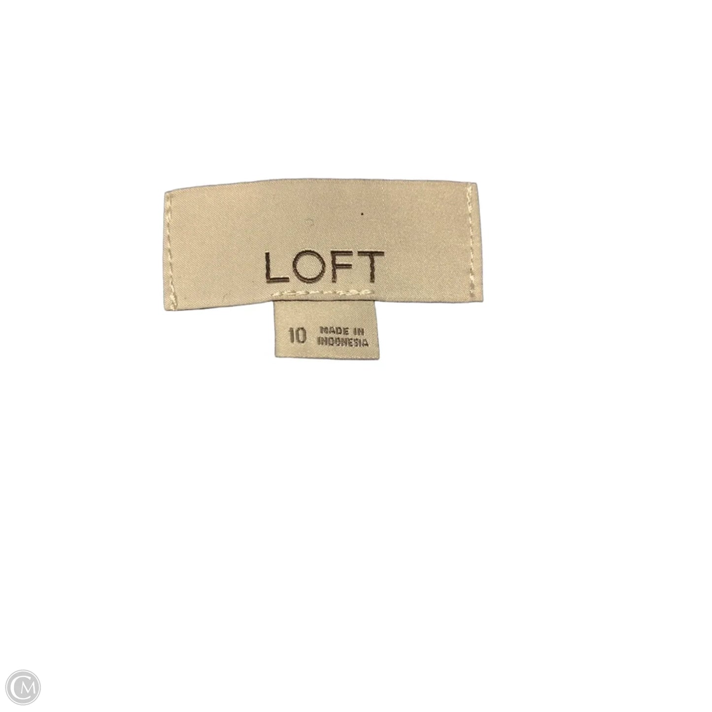Blazer By Loft In Blue & White, Size: 10