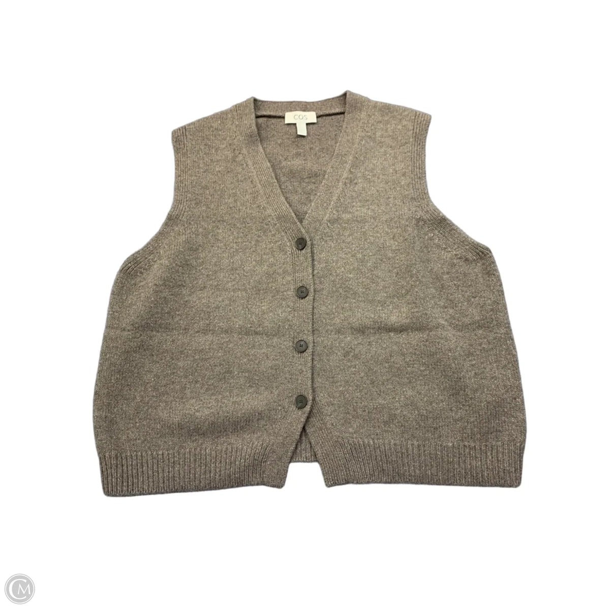 Vest Sweater By Cos In Grey, Size: M
