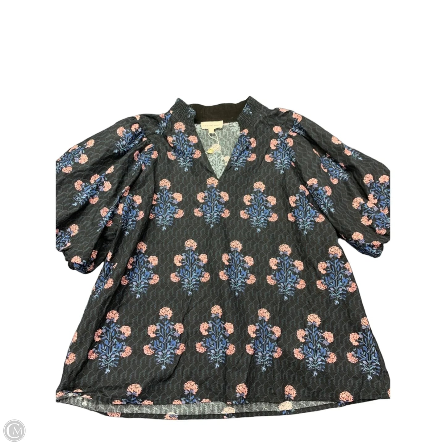 Top Short Sleeve By Entro In Blue & Pink, Size: M