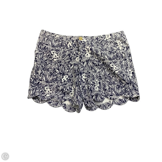 Shorts Designer By Lilly Pulitzer In Blue & White, Size: 12