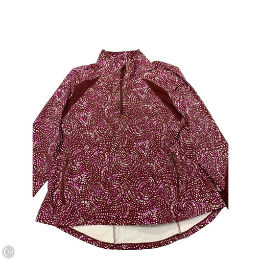 Athletic Sweatshirt Collar By Talbots In Maroon, Size: Xl