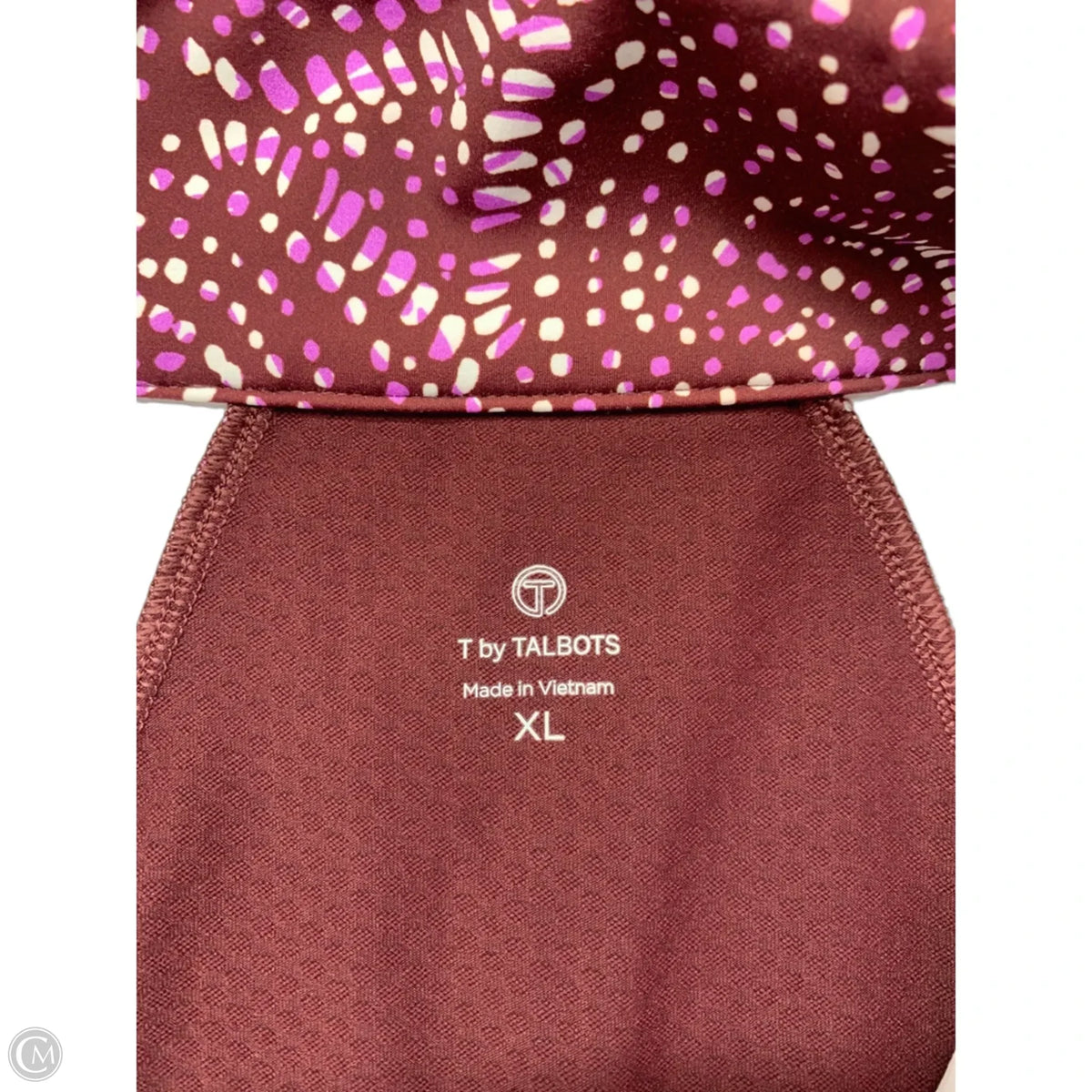 Athletic Sweatshirt Collar By Talbots In Maroon, Size: Xl