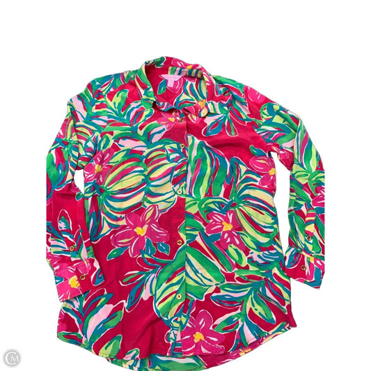 Top Long Sleeve Designer By Lilly Pulitzer In Multi-colored, Size: S
