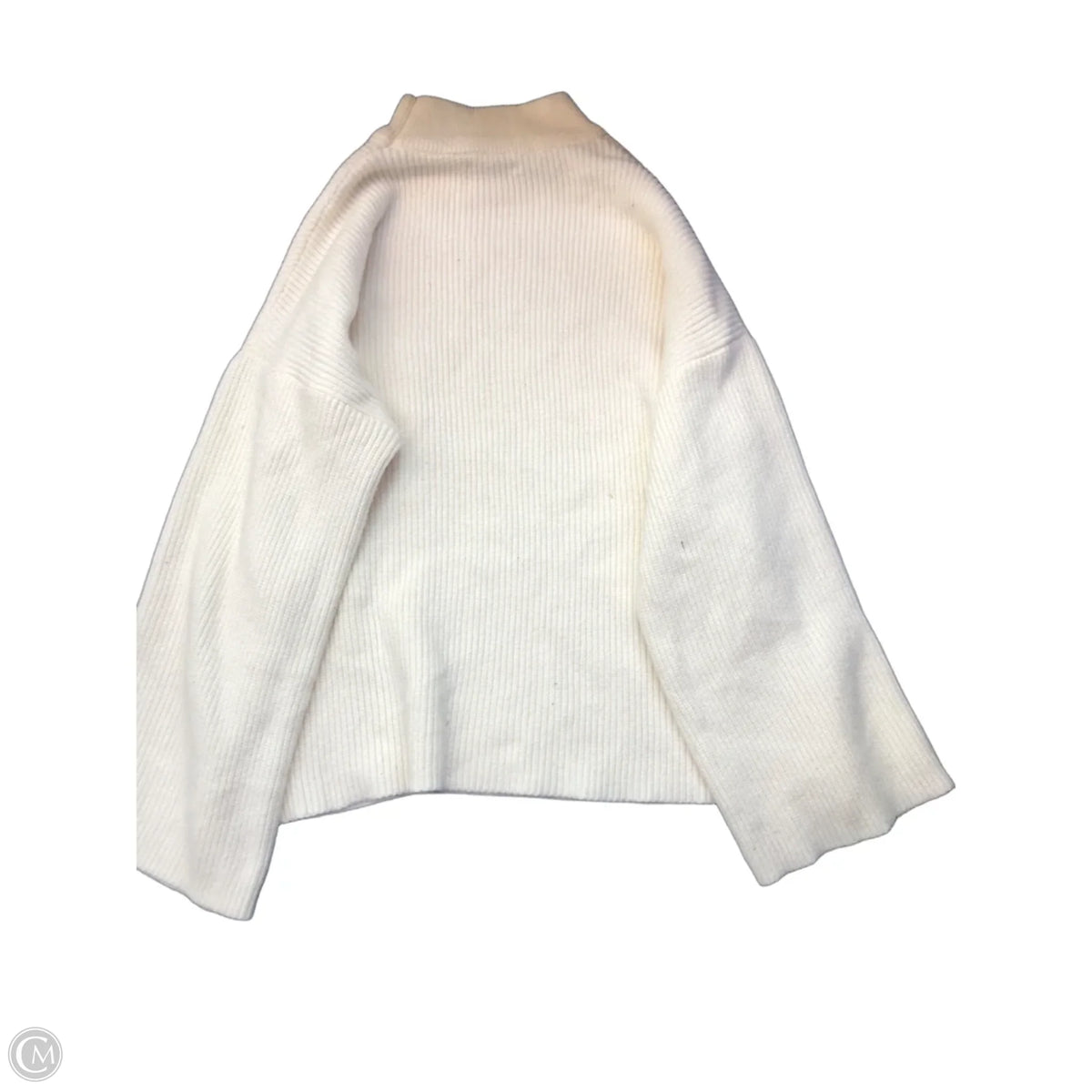 Sweater By Clothes Mentor In Cream, Size: L