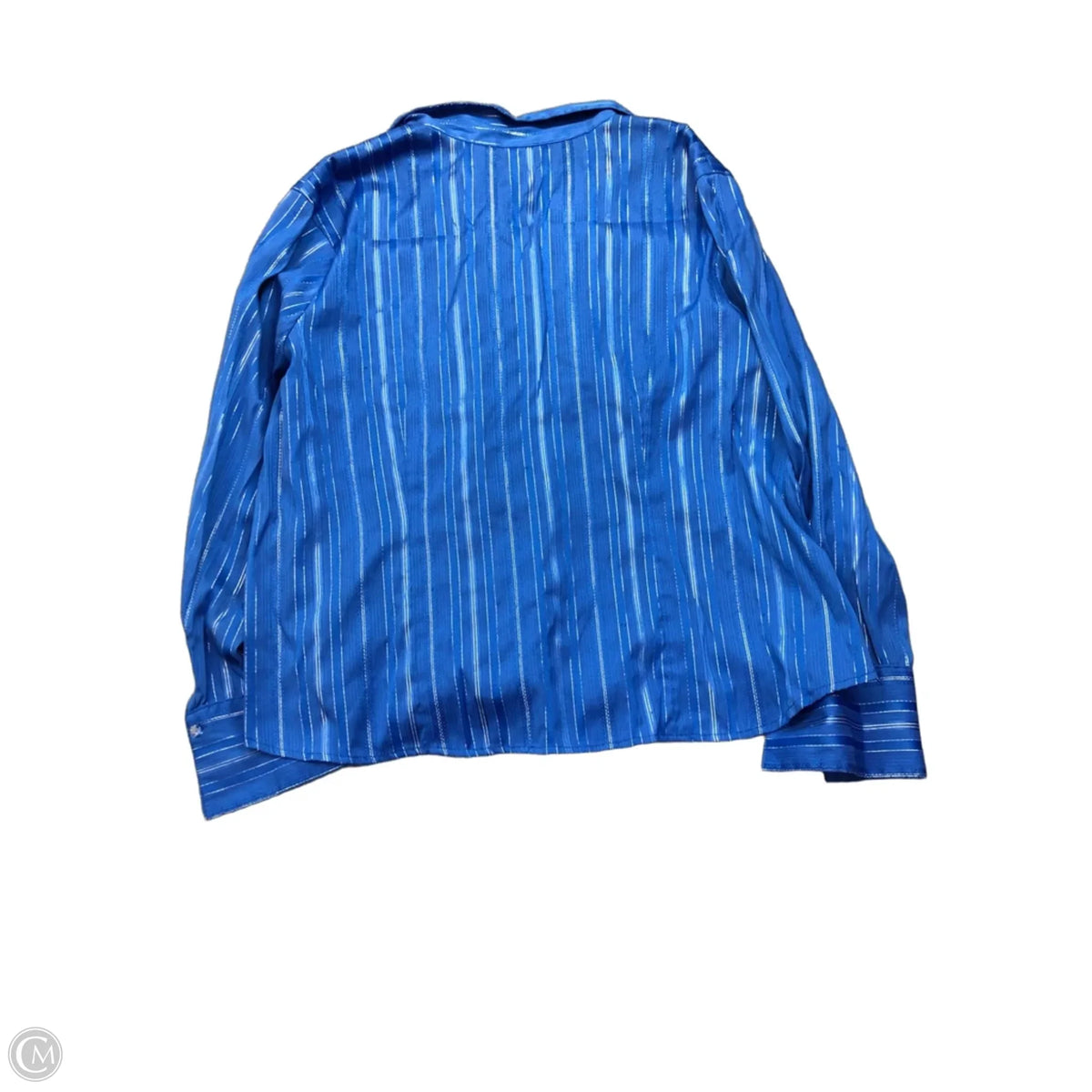 Top Long Sleeve By Cato In Blue, Size: 3x