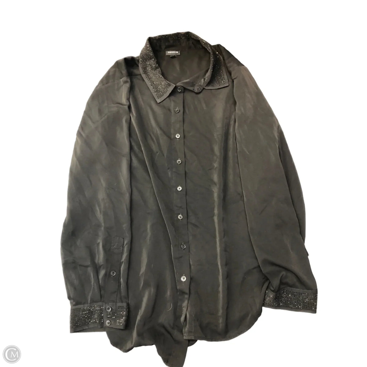 Top Long Sleeve By Torrid In Black, Size: 2x