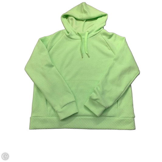 Sweatshirt Hoodie By Vively In Green, Size: M