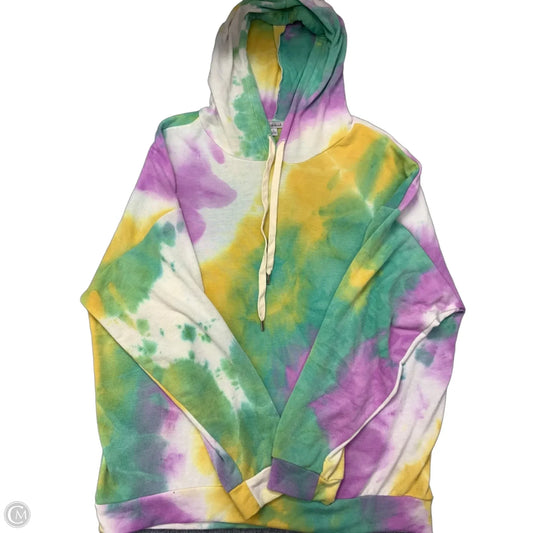 Sweatshirt Hoodie By White Birch In Multi-colored, Size: L