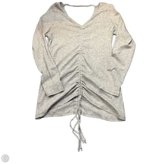 Top Long Sleeve By Chaser In Grey, Size: L