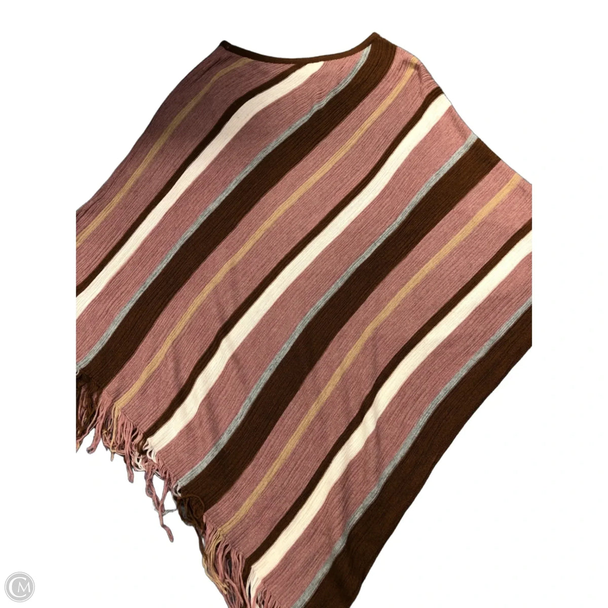 Poncho By Kerisma In Brown & Pink, Size: Osfm