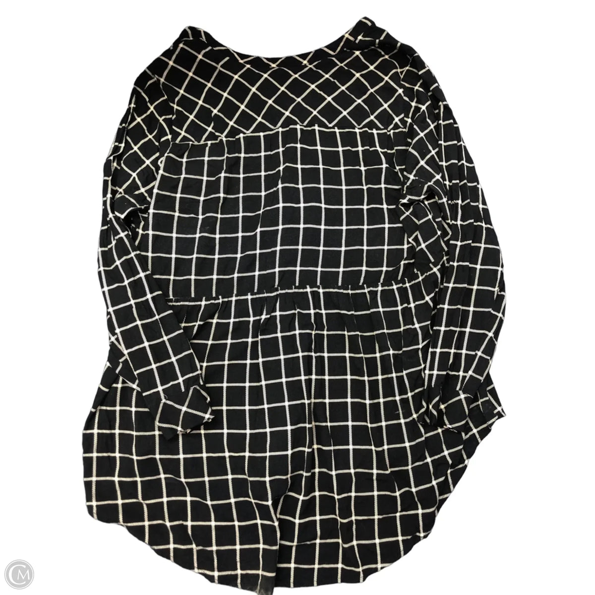 Top Long Sleeve By Torrid In Black & Tan, Size: 3x