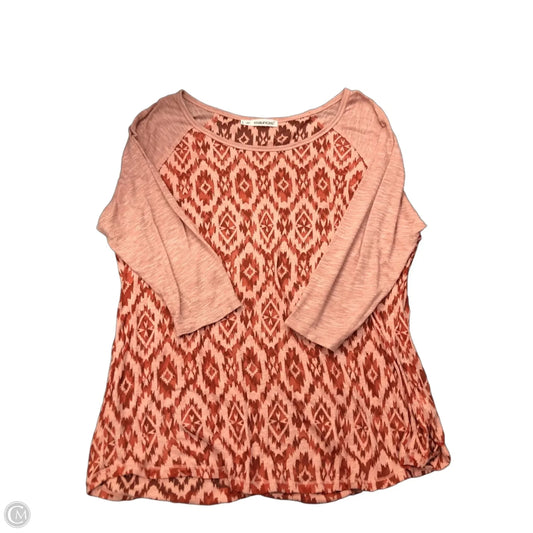 Top Long Sleeve By Maurices In Pink, Size: 1x