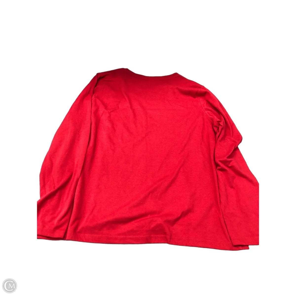 Top Long Sleeve By Cato In Red, Size: 2x