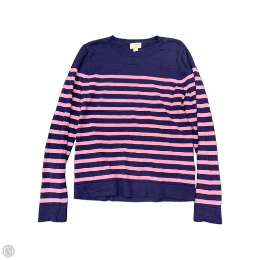 Sweater By J. Crew In Blue & Pink, Size: M