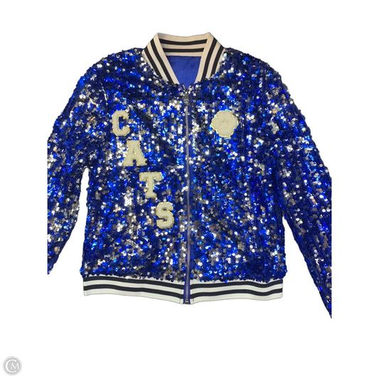 Jacket Other By Clothes Mentor In Blue & Silver, Size: M