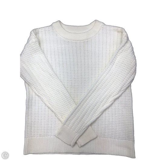 Sweater By Time And Tru In White, Size: S