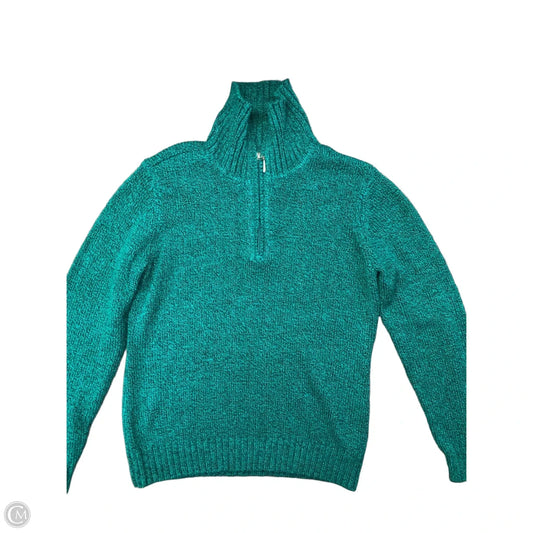 Sweatshirt Collar By Rebecca Malone In Aqua, Size: M