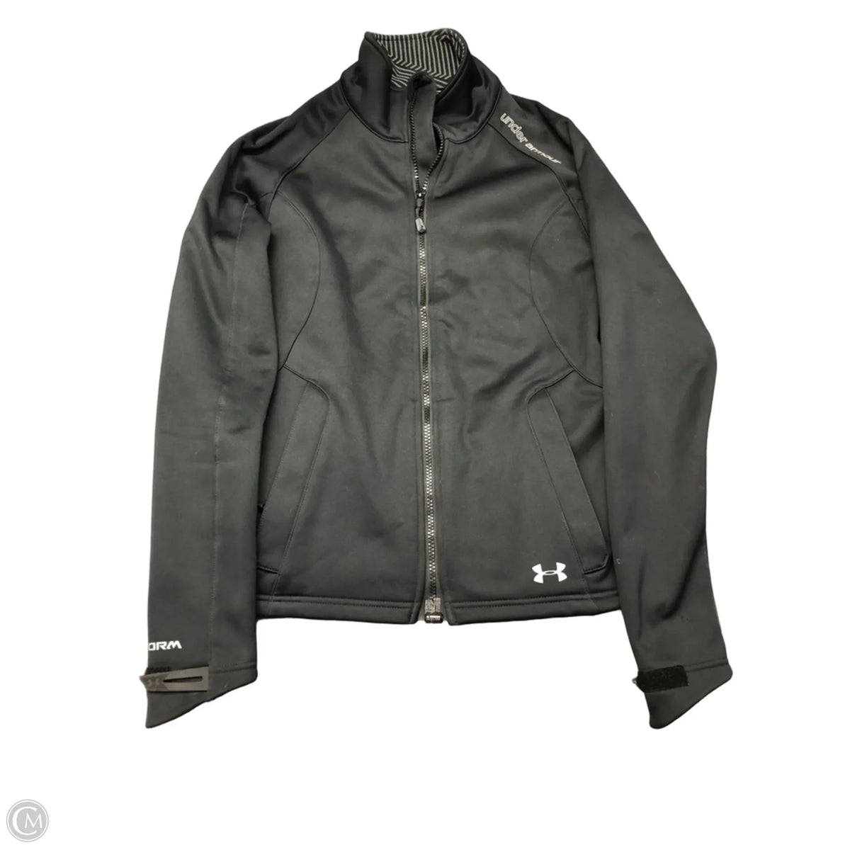 Athletic Jacket By Under Armour In Black, Size: S
