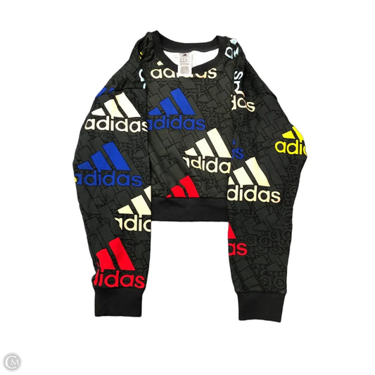 Sweatshirt Crewneck By Adidas In Grey, Size: Xs