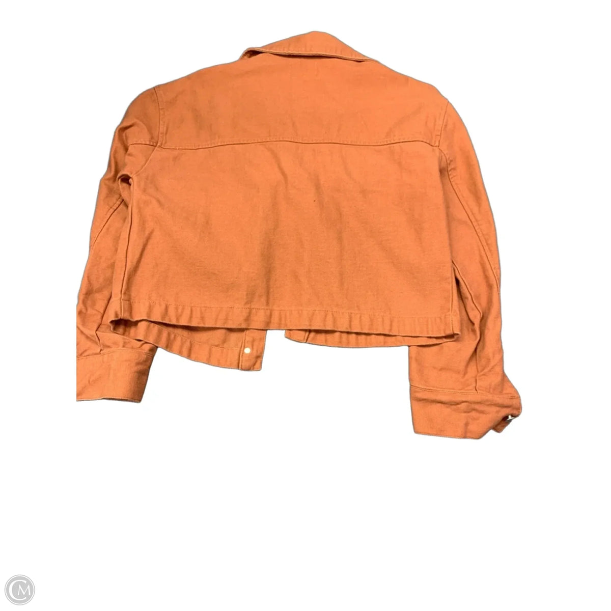 Jacket Denim By Nine West In Orange, Size: M