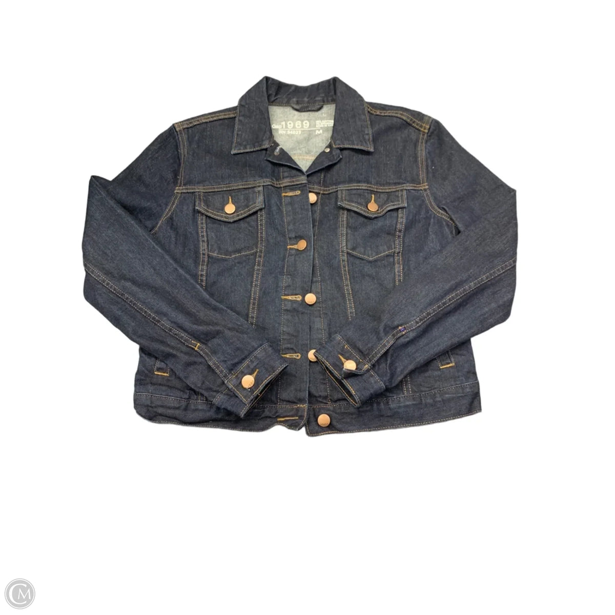 Jacket Denim By Gap In Blue Denim, Size: M