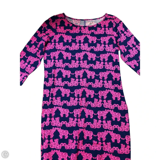 Dress Designer By Lilly Pulitzer In Blue & Pink, Size: Xl
