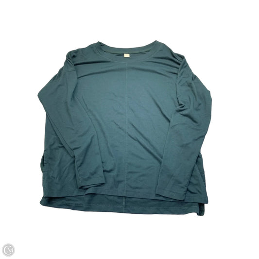 Athletic Top Long Sleeve Collar By Old Navy In Blue, Size: L
