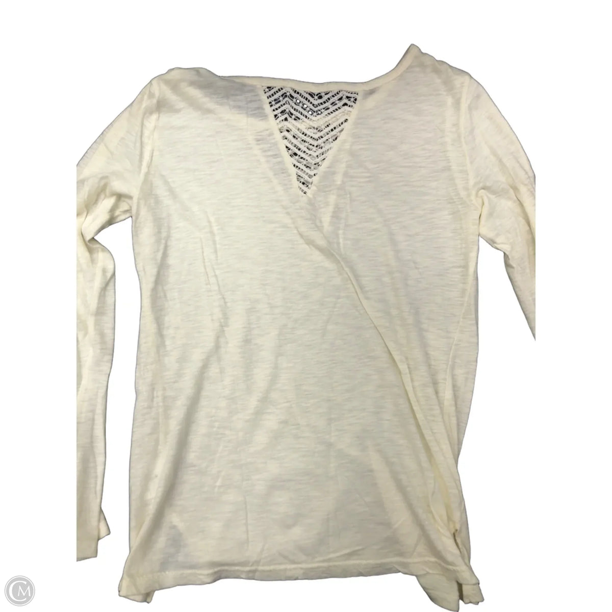 Top Long Sleeve By Threads 4 Thought In Cream, Size: M