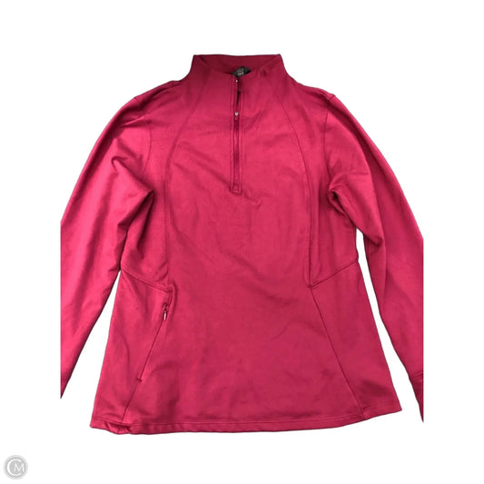 Athletic Sweatshirt Collar By Danskin In Pink, Size: M
