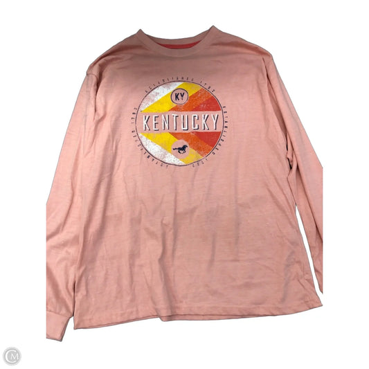 Top Long Sleeve By Clothes Mentor In Pink, Size: L