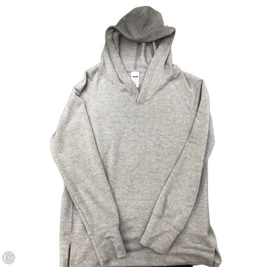 Athletic Sweatshirt Hoodie By Avia In Grey, Size: L