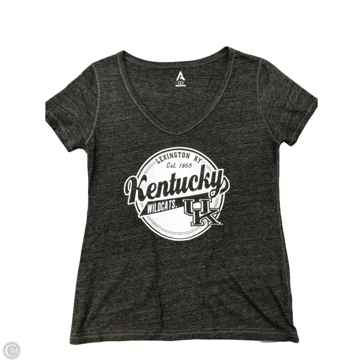 Top Short Sleeve By Clothes Mentor In Grey, Size: L