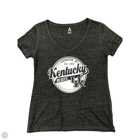 Top Short Sleeve By Clothes Mentor In Grey, Size: L