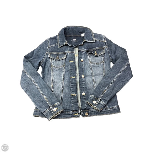Jacket Denim By Lee In Blue Denim, Size: S