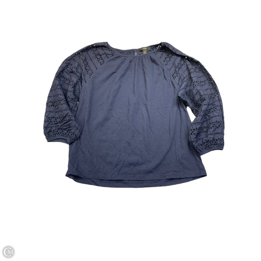 Top Long Sleeve By J. Crew In Navy, Size: S