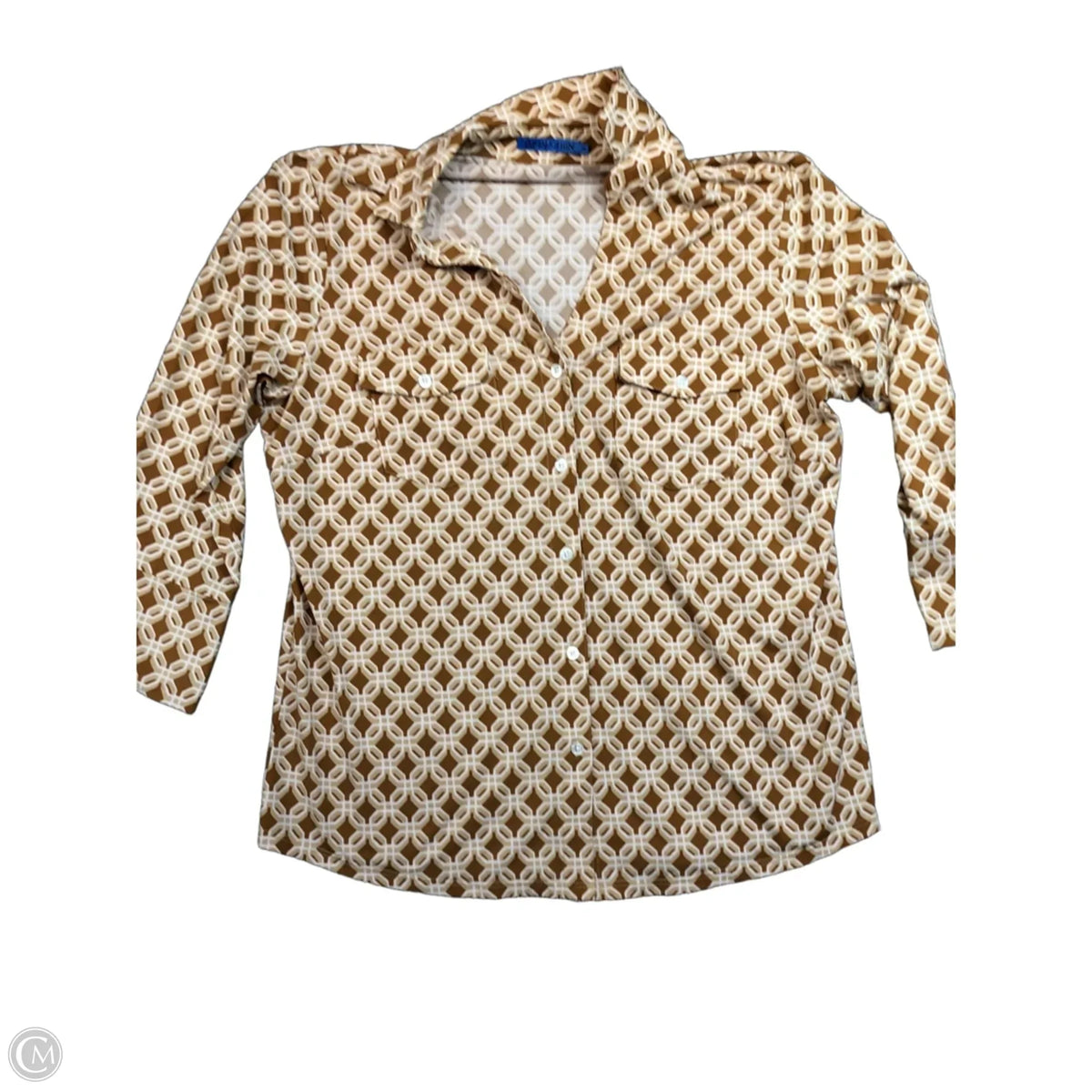 Top Long Sleeve By J Mclaughlin In Brown, Size: M