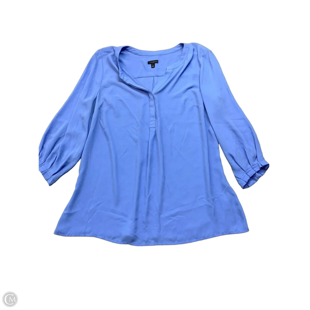 Top Long Sleeve By Talbots In Blue, Size: M