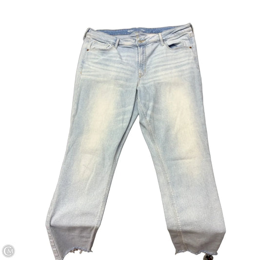 Jeans Skinny By Old Navy In Blue Denim, Size: 16