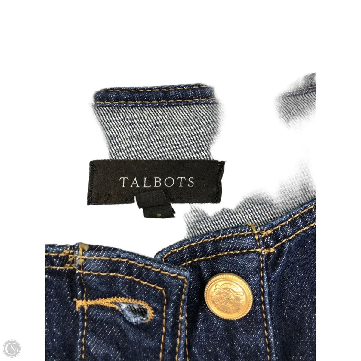 Jacket Denim By Talbots In Blue Denim, Size: M