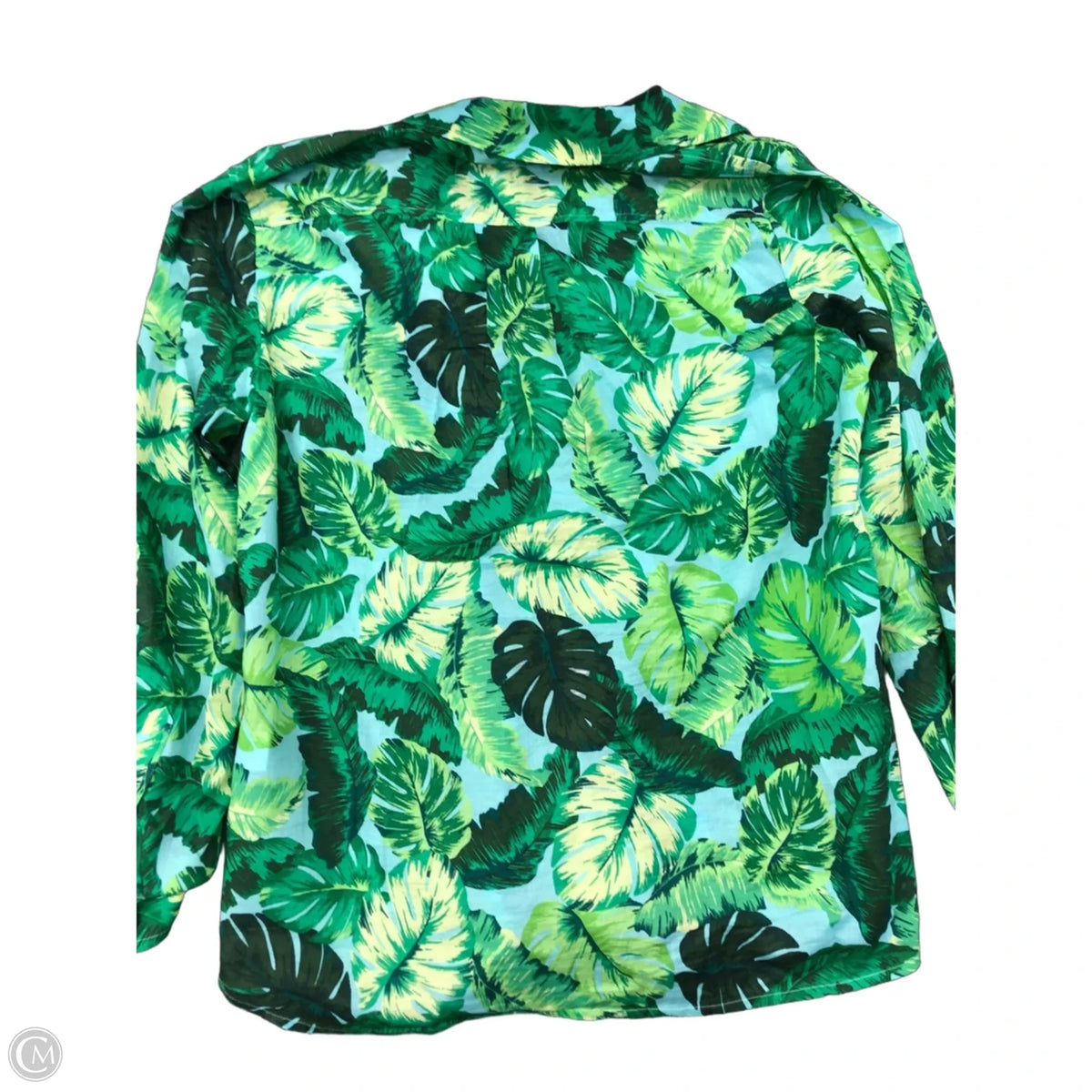 Top Long Sleeve By Talbots In Green, Size: M