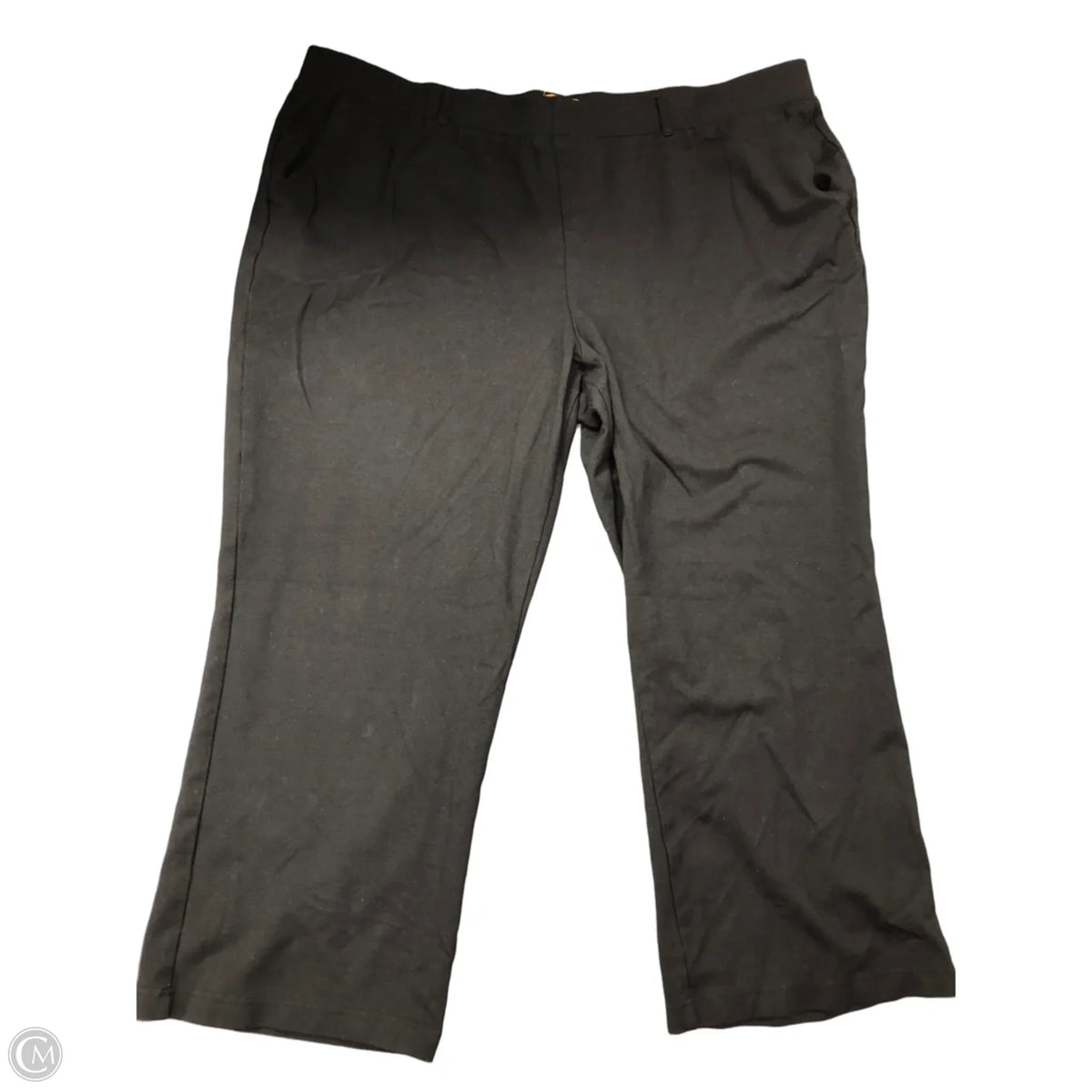 Pants Cropped By Clothes Mentor In Black, Size: 22