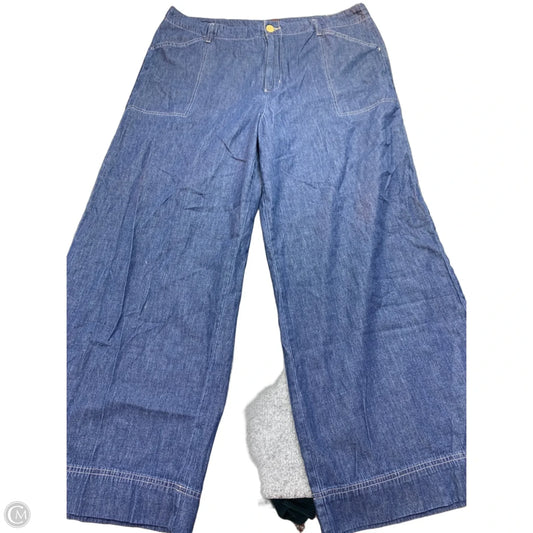 Jeans Straight By Lee In Blue Denim, Size: 18