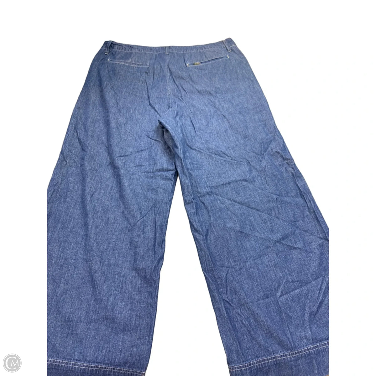 Jeans Straight By Lee In Blue Denim, Size: 18