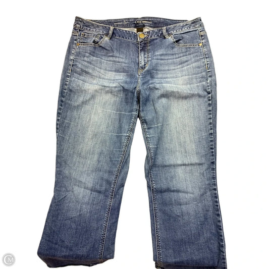 Jeans Straight By Lane Bryant In Blue Denim, Size: 18