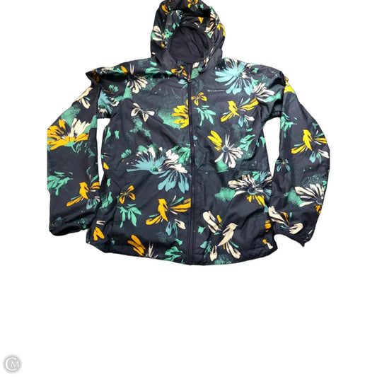 Jacket Windbreaker By Columbia In Blue, Size: Xl