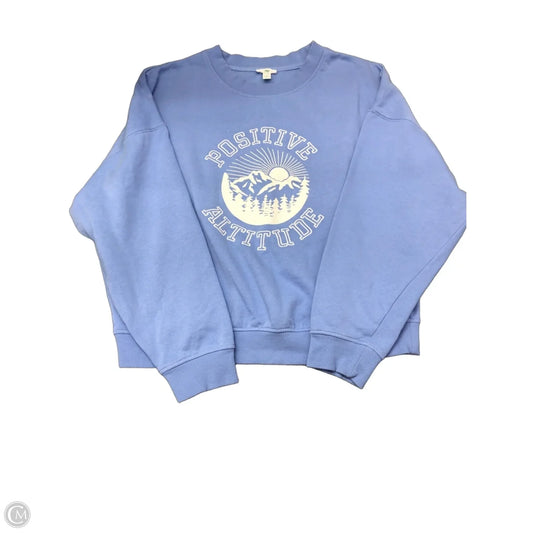 Sweatshirt Crewneck By Dip In Blue, Size: M
