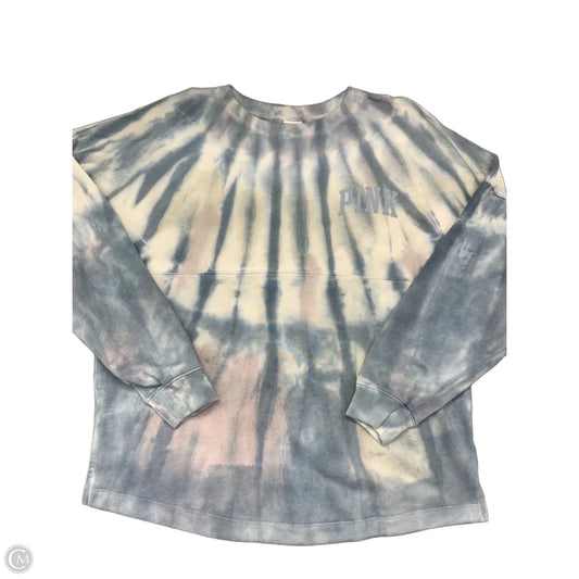 Sweatshirt Crewneck By Pink In Blue, Size: M