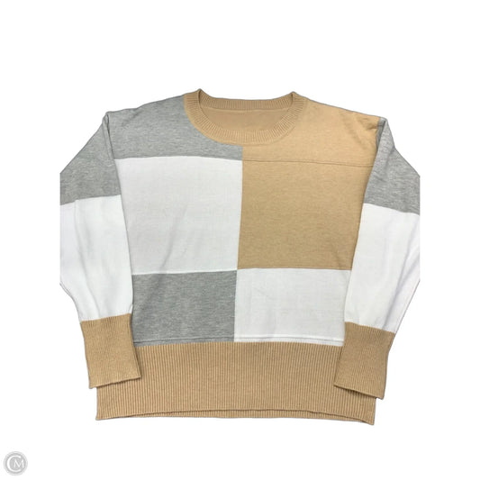 Sweater By Shein In Brown & White, Size: L