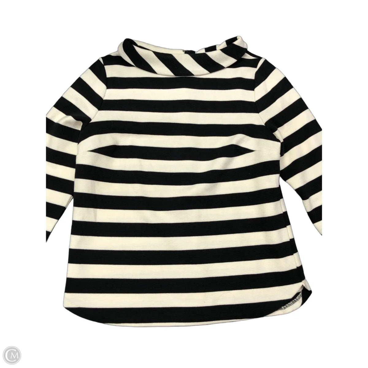 Sweater By Talbots In Black & White, Size: Mp
