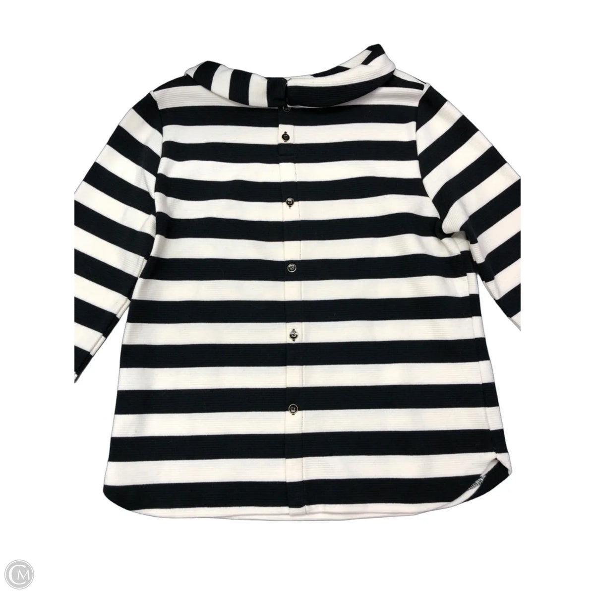 Sweater By Talbots In Black & White, Size: Mp